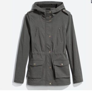 EDEN SOCIETY HOLLY CARGO JACKET IN DARK GRAY SIZE S